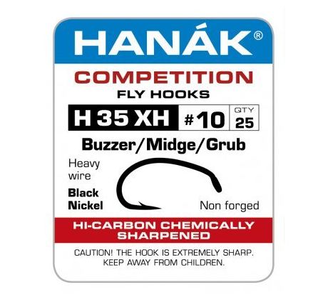 Muškársky háčik H35XH Buzzer / Midge / Grub