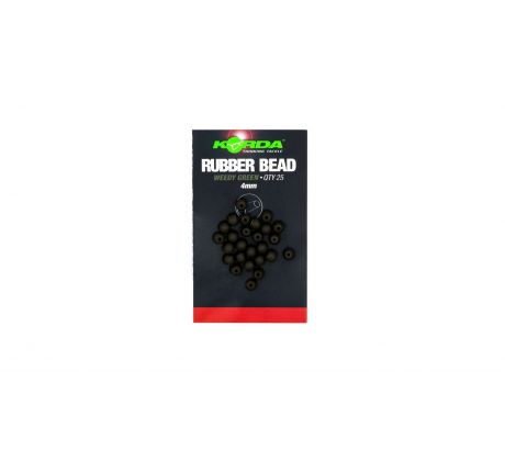 KORDA Safe Zone 4mm Rubber Bead Weedy Green