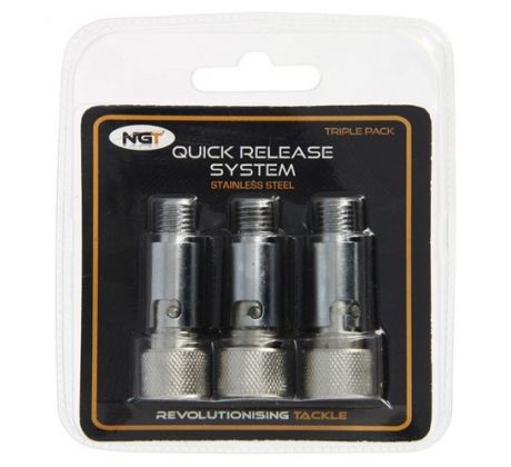 NGT rýchlospojka QUICK RELEASE STAINLESS 3ks