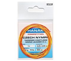 Hanák Competition Czech Nymph monofilný zužovaný náväzec 9 m