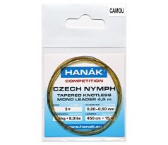 Hanák Competition Czech Nymph monofilný zužovaný náväzec 4,5m