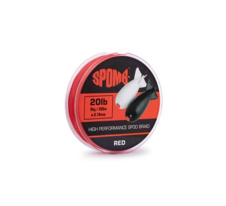 Šnúra Spomb Spod Braid Red 300m 0,18mm 9kg