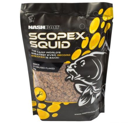 Nash Drvené Boilie Scopex Squid Flake 1kg