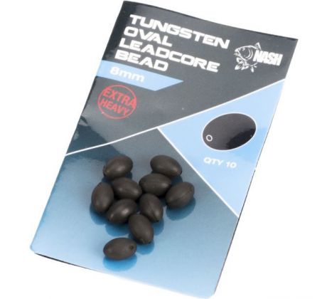 Nash Tažké Korálky Tungsten Oval Leadcore Beads 8 mm