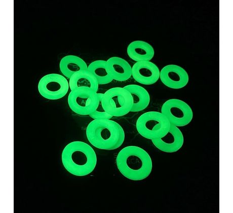 XL krúžky pod signalizátor svietiace v tme