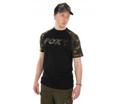 FOX RAGLAN T-SHIRT BLACK/CAMO