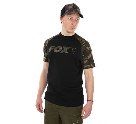 FOX RAGLAN T-SHIRT BLACK/CAMO