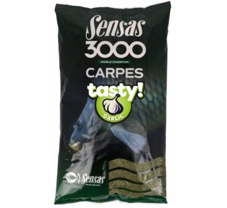 Sensas  3000 Carp Tasty Garlic (kapor cesnak) 1kg