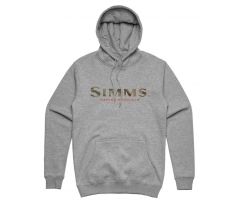 Mikina Simms Logo Hoody Grey Heather