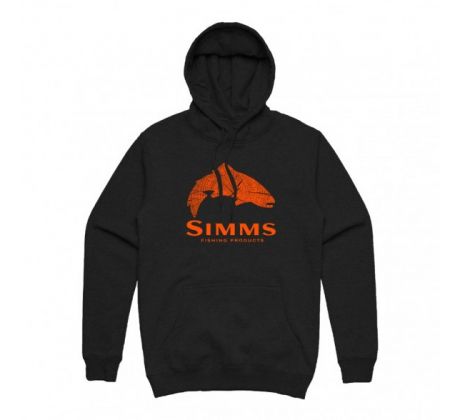 Mikina Simms Wood Trout Fill Hoody Black