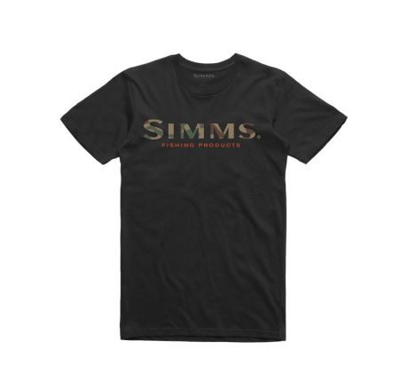 Tričko Simms Logo T-shirt Camo Logo