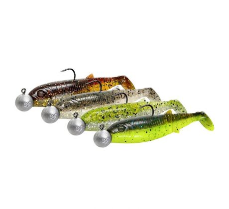 Savage Gear Cannibal Shad Clearwater Mix 4ks