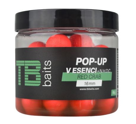 TB Baits Plávajúce Boilie Pop-Up Red Crab + NHDC 65 g