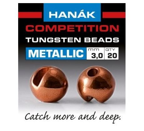 Tungstenové hlavičky Metallic Hnedé