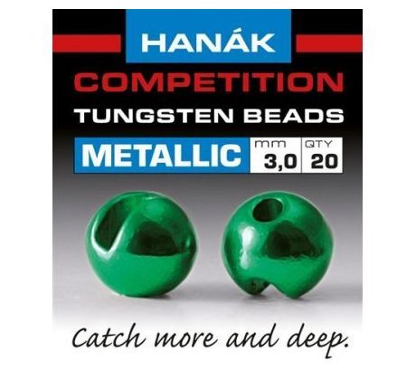 Tungstenové hlavičky Metallic Zelené
