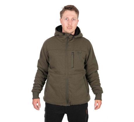 Fox Collection Sherpa Jacket Green & Black