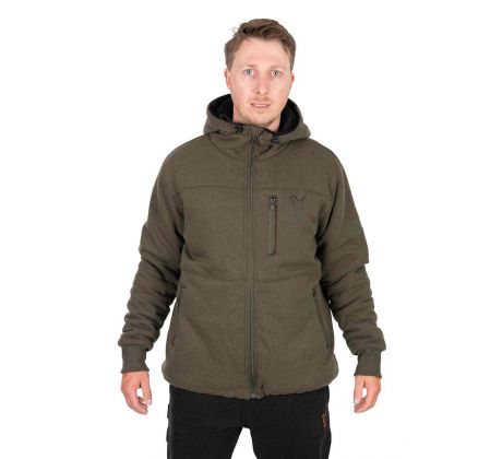 Fox Collection Sherpa Jacket Green & Black