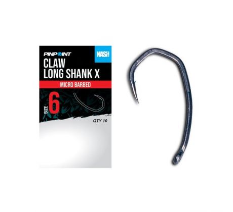 Nash Háčiky Claw Long Shank X Micro Barbed 10ks
