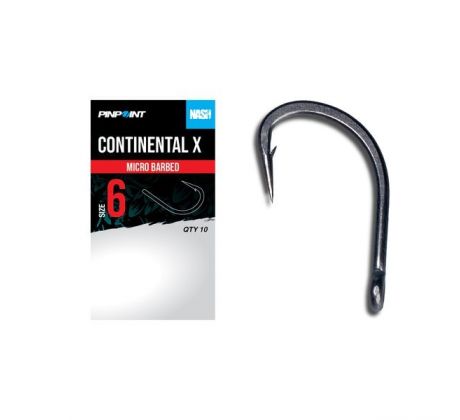 Nash Háčiky Continental X Micro Barbed 10ks