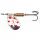 Blinker TONDO DECORATO Argento / Rosso