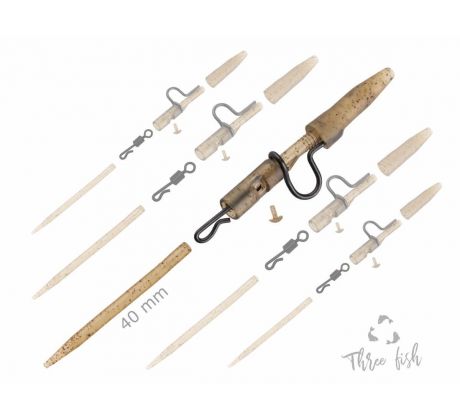 Zfish Závesky Heavy Duty Clip Complete Pin Set 40 mm