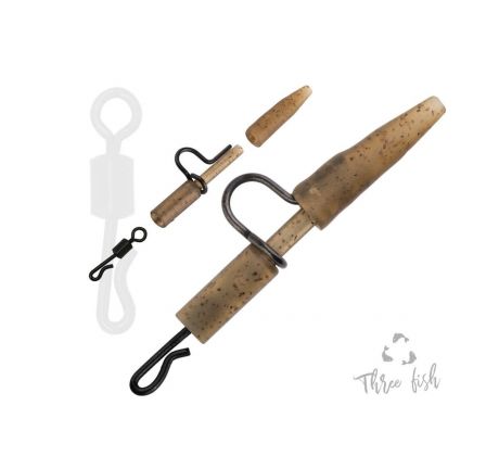 Zfish Záveska Heavy Duty Clip & Tail Rubber + QC