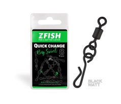 Zfish Obratlík Quick Change Ring Swivel Matt veľ.8