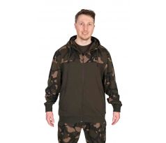 Fox LW Khaki/Camo Split Zip Hoody
