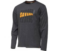 Savage Gear Tričko Simply Savage Logo Tee Long Sleeve XL