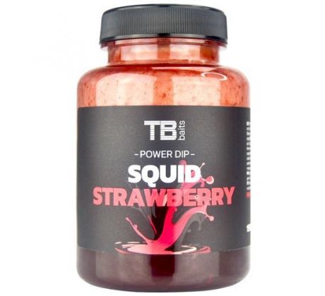 TB Baits Power Dip GLM Squid Strawberry 150 ml