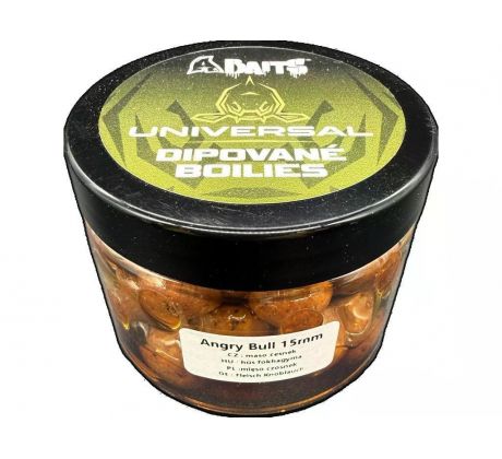 A baits Dipované boilies Universal Angry Bull