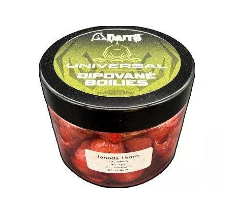 Dipované boilies Universal Jahoda
