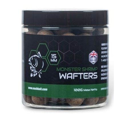 Nash Vyvážené Boilie Wafters Monster Shrimp