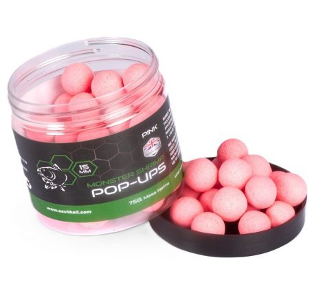 Nash Plávajúce Boilie Pop Ups Monster Shrimp Pink 75 g