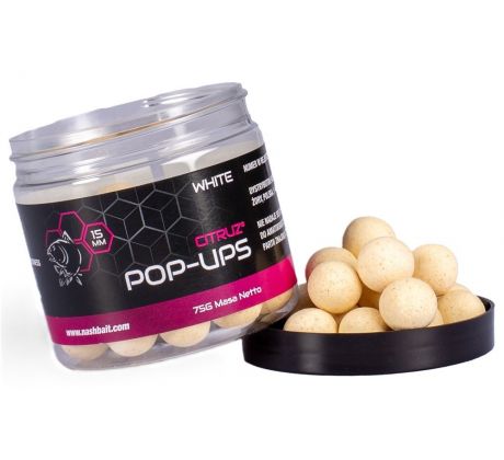 Nash Plávajúce Boilie Pop Ups Citruz White 75 g