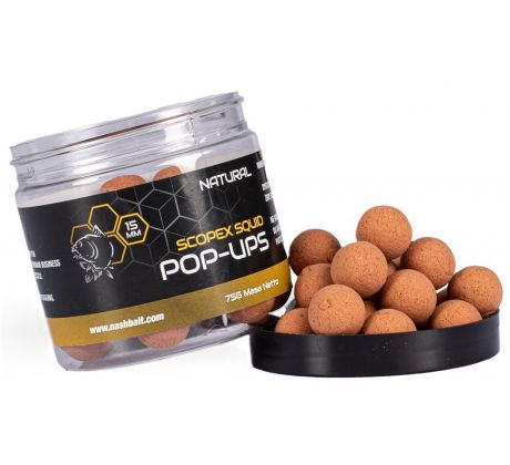 Nash Boilie Pop Ups Scopex Squid Natural 75 g