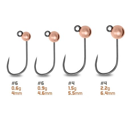 Volfrámový jig Delphin T-AREA BL / 5ks - medený
