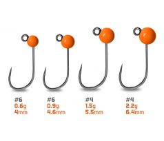 Volfrámový jig Delphin T-AREA BL / 5ks - fluo oranžový