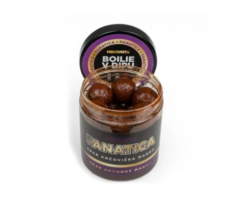 Mikbaits Boilie v dipe Fanatica – Krab Ančovička Mango