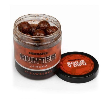 Mikbaits Boilie v dipe HUNTER – Jahoda 20mm