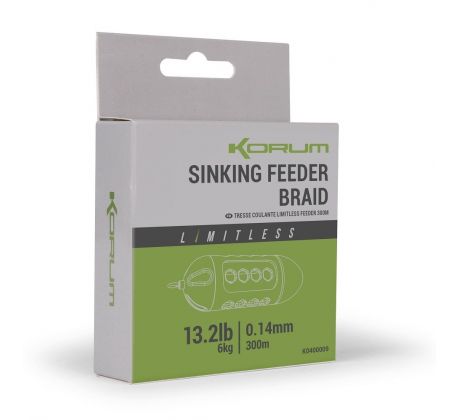 Korum Splietaná Šnúra Limitless Sinking Feeder Braid 300 m