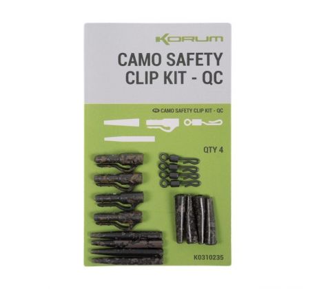Korum Závesky Camo Safety Clip Kit QC 4 ks