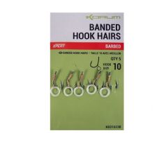 Korum Háčik s Gumičkou Banded Hook Hairs Barbed
