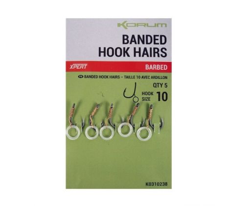 Korum Háčik s Gumičkou Banded Hook Hairs Barbed