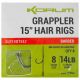 Korum Náväzec Grappler 15” Hair Rigs Barbed