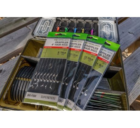 Korum Náväzec Grappler 4” Hair Rigs Barbed 10 cm