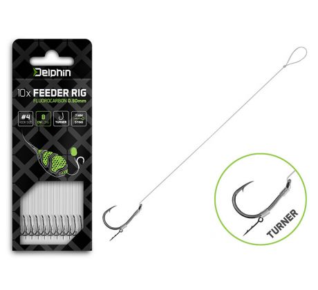 Feedrový nadväzec Delphin Fluoro Sting - Turner / 10ks