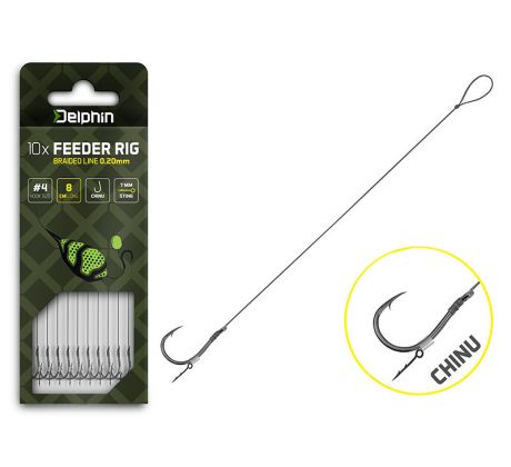 Feedrový nadväzec Delphin Braided Sting - Chinu / 10ks