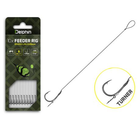 Feedrový nadväzec Delphin Braided Sting - Turner / 10ks