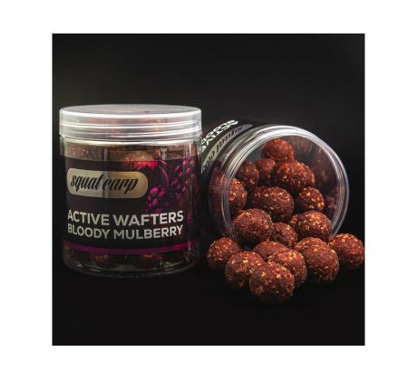 Squatcarp Active Wafters Bloody Mulberry rozpustné neutrálně vyvážené boilies